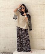 ست شومیز و شلوار پلنگی کد 1017 - Image 3