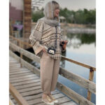 ست شومیز و شلوار طرح دار کد 1049 - Image 3