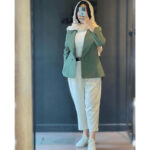 ست کت بغل چاک دار و شلوار کد 1050 - Image 7