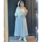 دامن شلواری لینن کد 1033 - Image 9