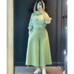 دامن شلواری لینن کد 1033 - Image 10