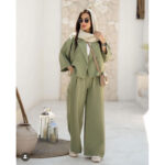 ست کت و شلوار تابستانه کرپ