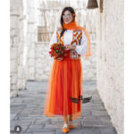 ست 4 تکه وست + شومیز + دامن + شال