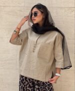 ست شومیز و شلوار پلنگی کد 1017 - Image 2