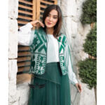 ست 4 تکه وست + شومیز + دامن + شال