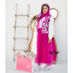 ست 4 تکه وست + شومیز + دامن + شال