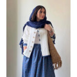 ست کت و دامن گلنار کد 1028 - Image 4