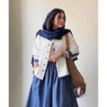 ست کت و دامن گلنار کد 1028 - Image 7