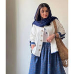 ست کت و دامن گلنار کد 1028 - Image 9