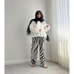 ست شومیز کراش و شلوار زبرا کد 1024 - Image 4