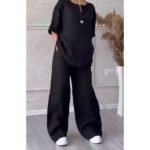 ست شومیز جلو بسته و شلور مدل تانیا