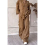 ست شومیز جلو بسته و شلور مدل تانیا کد 1026 - Image 11