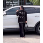 ست کت و شلوار ساتن پلیسه