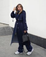 ترنچ کت جین گرم بالا