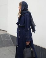 ترنچ کت جین گرم بالا