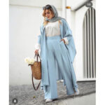 ست مانتو بلند و شلوار