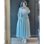 ست کت و دامن کرپ