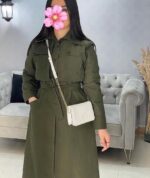 مانتو دانشجویی کتان مدل نیلوفر