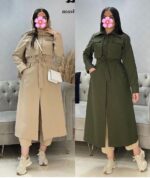 مانتو دانشجویی کتان مدل نیلوفر