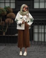 مانتو کتی طرح دار