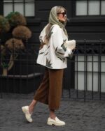 مانتو کتی طرح دار