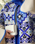 ست کت سوزن دوزی و شلوار مازراتی کد 1093 - Image 3