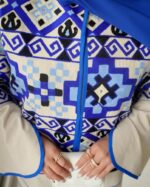 ست کت سوزن دوزی و شلوار مازراتی کد 1093 - Image 4