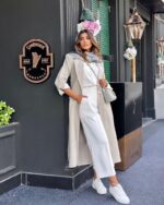 ست مانتو و شلوار پاییزه کد 1092 - Image 7