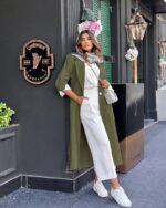 ست مانتو و شلوار پاییزه کد 1092 - Image 4