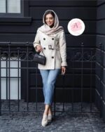 بارانی کمربند دار کد 1101 - Image 8