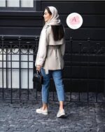 بارانی کمربند دار کد 1101 - Image 9