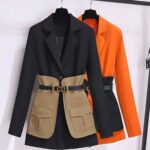 کت پاییزه کمربند دار کد 1089 - Image 7