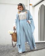 ست مانتو بلند و شلوار