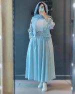 ست کت و دامن کرپ کد 1077 - Image 10