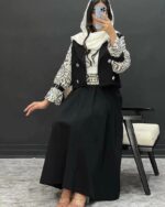 ست کت و دامن کرپ کد 1077 - Image 2