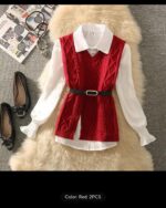 ست شومیز و وست بافت مدل تیارا کد 1109 - Image 3