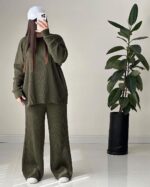 ست بلوز و شلوار بافت درجه یک مدل نیکا کد 1112 - Image 6