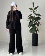 ست بلوز و شلوار بافت درجه یک مدل نیکا کد 1112 - Image 8