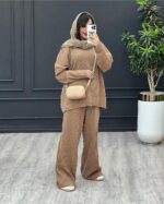 ست بلوز و شلوار بافت درجه یک مدل نیکا کد 1112 - Image 9