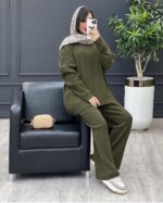 ست بلوز و شلوار بافت درجه یک مدل نیکا کد 1112 - Image 2