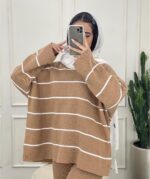 ست بلوز و شلوار بافت مدل راحلی کد 1115 - Image 7