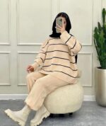 ست بلوز و شلوار بافت مدل راحلی کد 1115 - Image 8