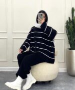 ست بلوز و شلوار بافت مدل راحلی کد 1115 - Image 4