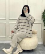 ست بلوز و شلوار بافت مدل راحلی کد 1115 - Image 5