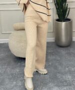 ست بلوز و شلوار بافت مدل راحلی کد 1115 - Image 2