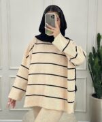 ست بلوز و شلوار بافت مدل راحلی کد 1115 - Image 3