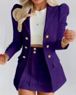 کت و دامن کوتاه اسپورت کد 1099 - Image 8