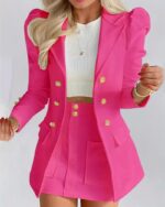 کت و دامن کوتاه اسپورت کد 1099 - Image 3