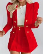 کت و دامن کوتاه اسپورت کد 1099 - Image 4