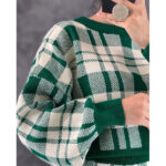 ست کراپ و دامن بافت